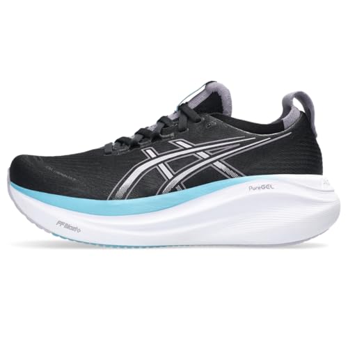 ASICS Women's Gel-Nimbus 27 Running Shoes, 8.5, Black/Dusk Violet