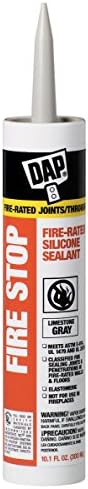 Dap 18806 18 Pack 10.1 oz. Fire Stop Fire Rated Silicone Sealant, Limestone Gray