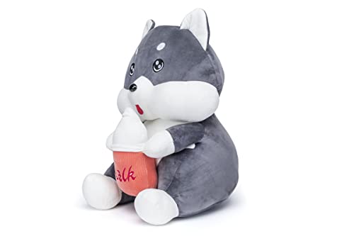 Image of Storescent Soft Toys for Kids - Stuffed Animal Plush Soft Toy for Boys & Girls | Plushie Toy Grey Cat 30cm