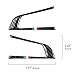 2PCS Car Steering Trim Sticker Cover Carbon Fiber Decal fits for Alfa Romeo Giulia 952 Stelvio 949 2016 2017 2018 2019 Interior Accessories (Black)