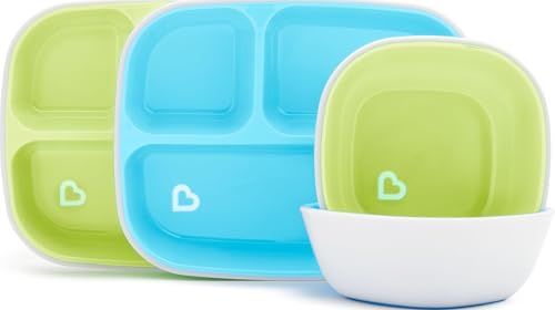 Munchkin® Splash™ 4 Piece Toddler Divided Plate and Bowl...