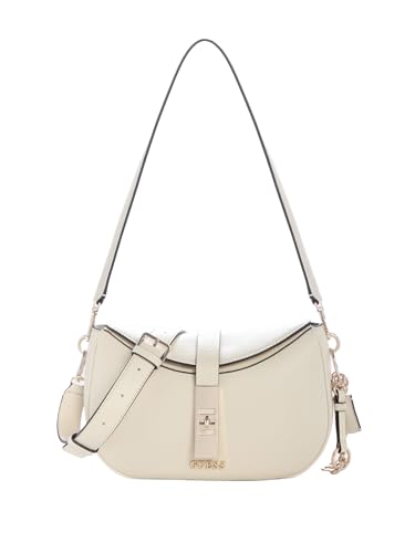 GUESS sac à épaule bandoulière Brooke Shoulder Bag Cream White écru