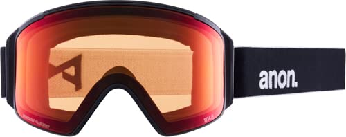 Anon M4S Cylindrical Snow Goggles + Bonus Lens + MFI® Face Mask (Frame: Black, Lens: Perceive Sunny Red, Spare Lens: Perceive Cloudy Burst) - Thumbnail 2