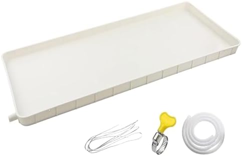 Plastic Drip Tray for Planters & AC Units, Drainage Pan for Window & Split Air Conditioners, Includes 1-2p Hose (400cm) - Durable, Versatile Water Collector