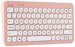 Onnn Mini Wireless Office Keyboard with USB Receiver Pearl Blush Pink