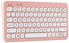 Onnn Mini Wireless Office Keyboard with USB Receiver Pearl Blush Pink