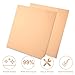 2Pcs Pure Copper Sheet 12 x 12 Inch (11.8Inch) 24 Gauge/0.5mm Metal Copper Plate Film Attached Copper Plates for Crafts, Jewelry, Repair, Electrical, Industry