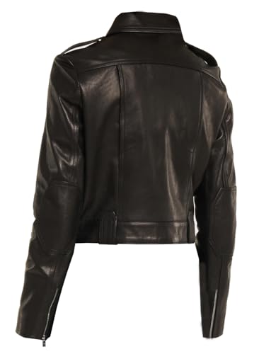 Boxibany Designer Black Women leather jacket2