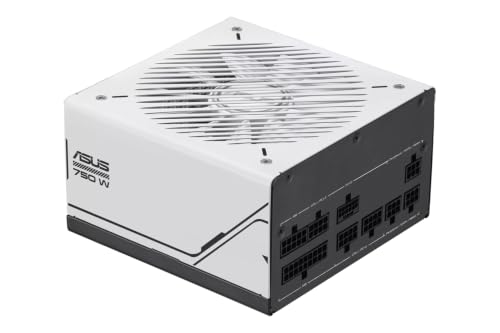 ASUS Prime 750W Gold Netzteil (750 Watt für Allround-PCs und Gaming-PCs 80 Plus Gold Zertifizierung ATX 3.1 kompatibel PCIe 5.1 Lüfter mit Doppelkugellagern schwarz/weiß)