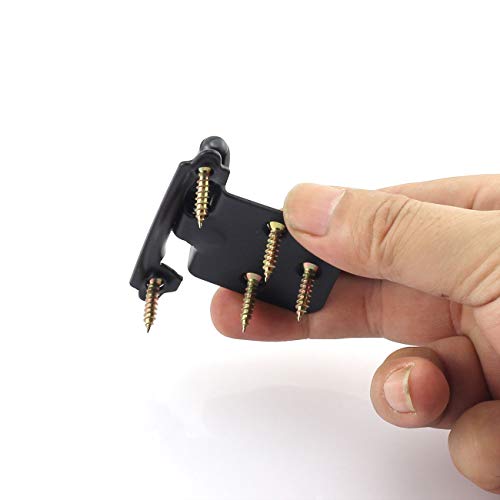 Jcbiz 4Pcs 71X38X35Mm Cabinet Hinges Furniture Hardware Face Mount Self Closing Variable Overlay Concealed Flush Hinge For Door Kitchen Cupboard Black #TOP4