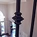 Railing Spindles (Contractor 10-Pack) Hollow Single Knuckle Stair Balusters - Real Satin Black not Matte Metal Spindles 1/2