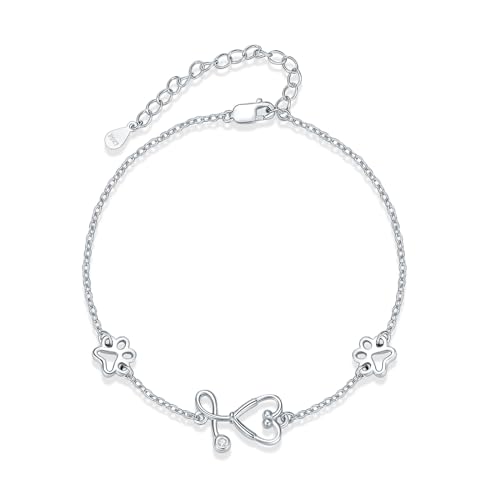 Argent sterling 925 avec breloque stéthoscope YFN pour vibrer au rythme animal
