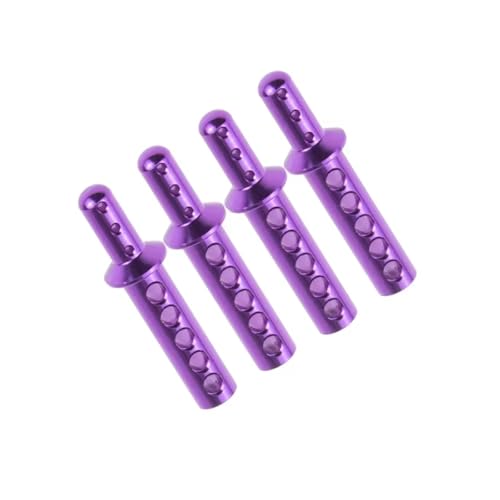 RC�J�[�̕i���� For HSP 188037 For Exceed EP For Infinity For Redcat For Volcano 94111 1/10 RC �����X�^�[�g���b�N�p �{�f�B�|�X�g 4�� 08007 108037(Purple