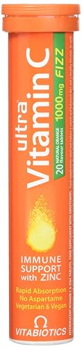 Vitabiotics Ultra Vitamin C Effervescent, Dissolvable with Zinc, ...