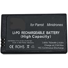 3.85V 700mah Replacement Lipo Battery Large Capacity Drones Battery, Compatible With Parrot MiniDrones Mambo Jumping Sumo&Rolling SpiderSilver