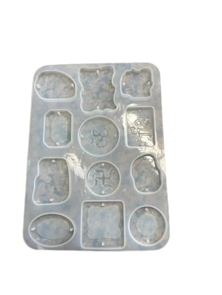 SNOOGG® Pack of 2 (12-in-1) Rakhi & Bracelet Silicone Molds, 12 Cavities, 7 Inch, for DIY Craft and Jewellery Making