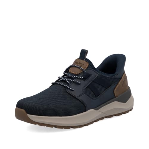 Rieker Herren Low-Top Sneaker 06051, Männer Halbschuhe, lose Einlage,Freizeitschuhe,Laufschuhe,straßenschuhe,Strassenschuhe,blau (14),45 EU / 10.5 UK