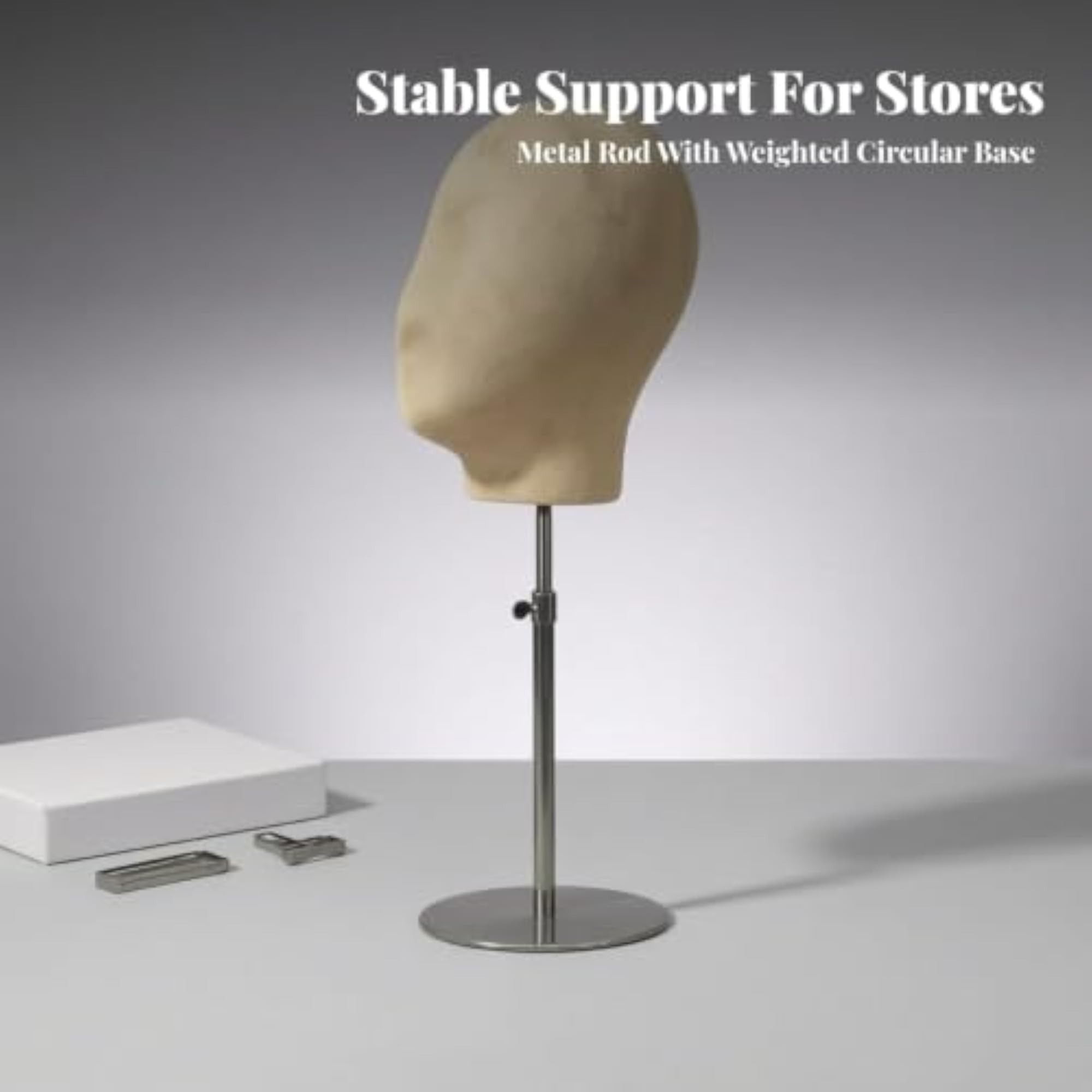 Height-Adjustable Professional Head Stand for Retailers