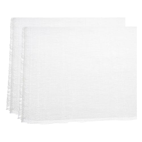 PATIKIL 20x45 Buchbindetuch, 2er-Pack Buchbindetuch Reparaturtuch Buchbindetuch für Buchbinden Buchkunst Nähen DIY Handwerk, Weiß