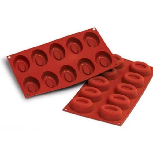 Silikomart SF084 - Silicone Savarin MEDI OVALI 70 X 52 H 24 MM Terracotta