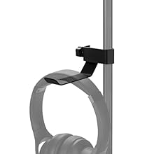 The headphone hanger is made of metal and has a protective rubber pad on the clip to keep the stand secure. The height of the clip can be adjusted freely according to needs, making it easy to install and remove. The C-clamp with 1 inches / 3 cm maxim...