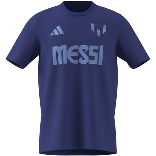 adidas Camiseta para Hombre Messi Name & Number Graphic, Semi Lucid Blue, XL