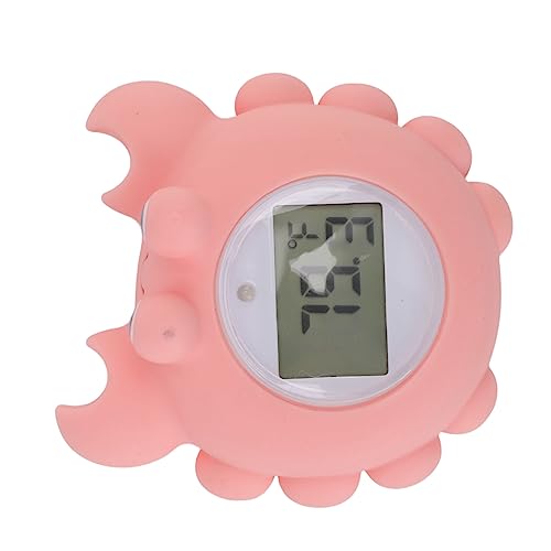 Termômetro de bebê, termômetro de banho de bebê ABS Display LCD de aviso silencioso em forma de cara