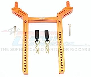 GPM for Traxxas TRX-4 Trail Defender Crawler Upgrade Parts Aluminum Rear Body Mount & Post - 1 Set Orange