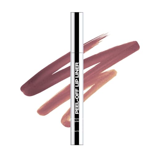Peel Off Lip Stain Tattoo Matte Long-Lasting Red Brownie Liquid Lipstick Waterproof Semi-permanent Lip Liner, Natural Gloss Highly Pigmented Color Tint Stain Makeup Gift Sets For Women And Girls