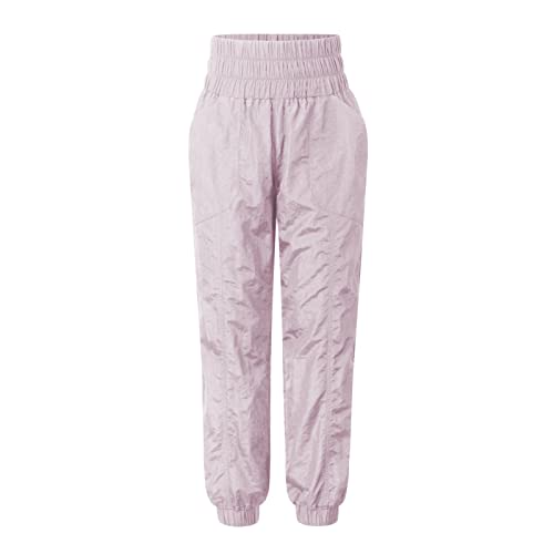 Pantalon de plein air léger pour femme pour randonnée douce et détente lounge mauve