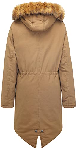 WenVen Women's Winter Long Hooded Sherpa Lined Parka Jacket Warm Coat