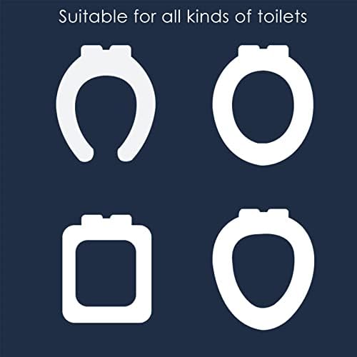 Thicker Bathroom Soft Toilet Seat Cover Pad, Stretchable Washable Toilet Lid Cover Soft Cushion, Bathroom Warm Handle Toilet Seat Cover Pad, Reusable Toilet Seat Cover Pad, Fits All Oval Seats (green)
