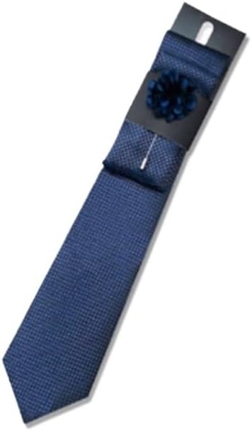 Men Stripe Tie Set Formal Dress Western-style Clothes Necktie
