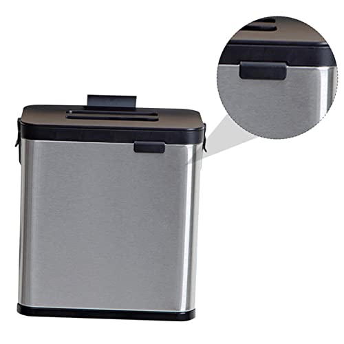 Caneca de basura rectangular para colgar de pared miniatura 4