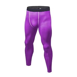 dPois Men’s Compression Pants Athletic Yoga Tights Base Layer Sports Activewear Leggings Gym Workout Running Pants