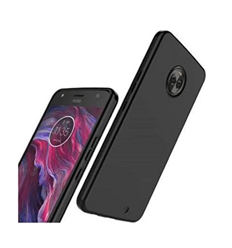 Image of Mobile Back Cover Case for Moto X4 (Silicone Case|CameraProtection|Black SC1510)