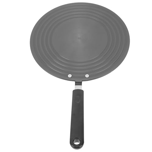 Heat Diffuser for Gas Stove, Thickened 4mm Simmer Plate Aluminium Alloy Gas Heat Plate Non Stick Coating Gas Stove Diffuser with Handle for Gas Stovetop Pot Protection (24cm)