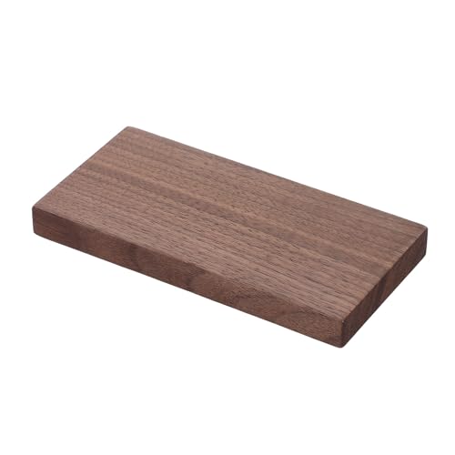 Tablero de madera nogal marrón sin terminar, bloque para manualidades y carpintería artesanal