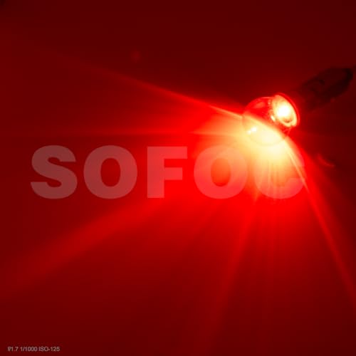 Ampoule BA15D LED rouge 6V-24V compatible AC DC pour feu de position