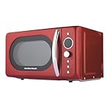 Hamilton Beach Microwave, 20L, 700W, Retro, Digital LED Display, 8 Pre-set Programs, Express Cooking, Weight Defrost, 60 Min Timer, Child Lock, Compact Design, Red - HB70H20R.