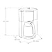 Melitta Look Therm Timer – Filterkaffeemaschine mit Thermkanne, entnehmbarem Wassertank und Timer-Funktion, für bis zu 10 Tassen Kaffee, in Schwarz/Edelstahl