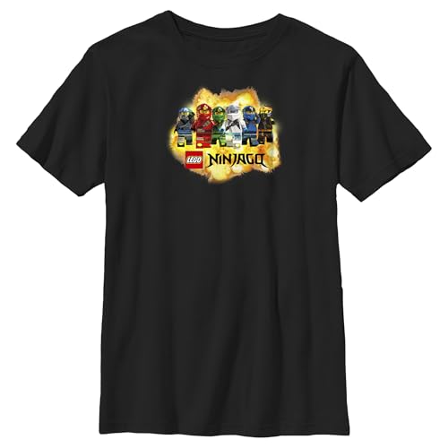 Fifth Sun Kids' Lego Ninjago Ninja Explosion Boys Short Sleeve Tee Shirt