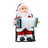 Musical de noël : ce père noël électrique joue de la musique et se balance au rythme de la musique, ce qui captivera facilement l'attention des enfants