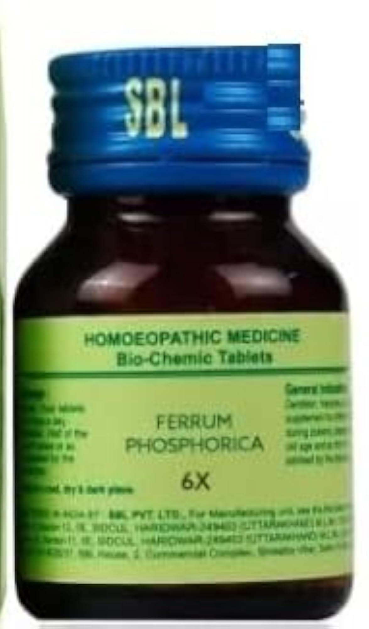 Homeopathic Medicine SBL Ferrum Phosphoricum 6x Tablet Pack of 3