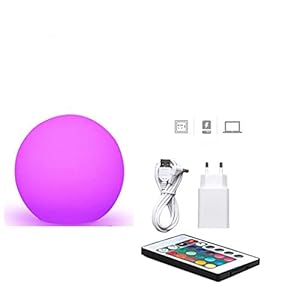 3 stuks LED zwembad, patio Yard outdoor indoor drijvende balverlichting 16 RGB kleuren met afstandsbediening oplaadbaar…