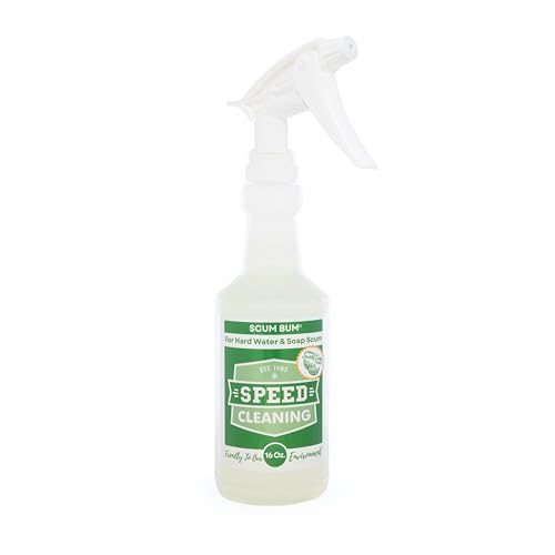 Speed Cleaning Scum Bum Hard Water Remover Bathroom & Tile Cleaner Non-Toxic Biodegradable Commercial Strength 16 oz Ready to Use