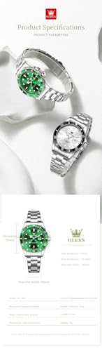 Image of OLEVS Womens Watch Classic Dress Number Female Watches for Ladies Analog Quartz Stainless Steel Waterproof Luminous Day Date Two Tone Easy to Read Wristwatch
