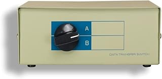 KENTEK RJ11 2 Way Manual Data Switch Box Telephone Jack 11 Pin Female I/O AB Port Active Phone Devices