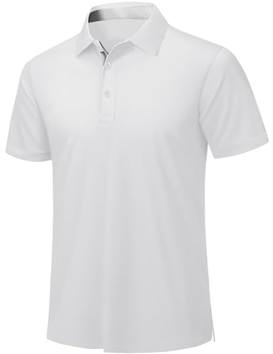 ZITY Mens Golf Polo Shirts Short Sleeve Quickly Dry Performance Collared Polo Tennis Casual Shirt for Men