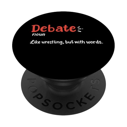 Debater Public Speaking Debate Team Définition du débat drôle PopSockets PopGrip Adhésif